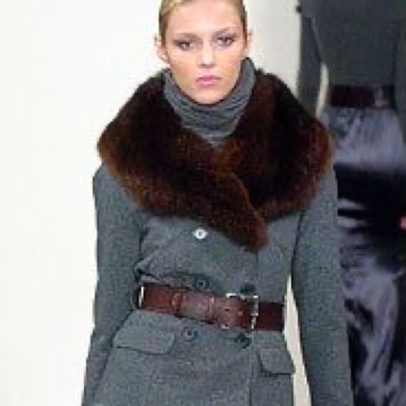 Ralph Lauren Collection * Sable Brown Opossum Collar - Picture 13 of 16